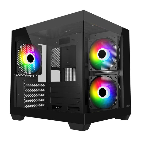 FSP S140-BA Gehäuse Mini Tower mITX, mATX Schwarz ARGB