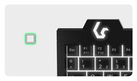 KeySonic KSK-3210ELU (DE), Super-Mini Tastatur, Hintergrundbeleuchtung, Touchpad, schwarz