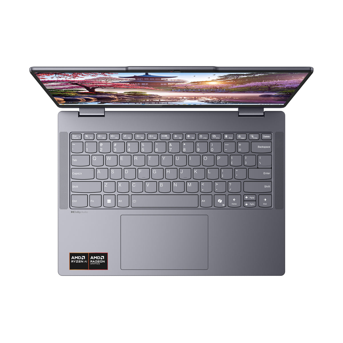 Lenovo IdeaPad 5 2-in-1 14AKP10 Copilot+ PC AMD Ryzen AI 7 350 Hybrid (2-in-1) 35,6 cm (14") Touchscreen WUXGA 16 GB LPDDR5x-SDRAM 512 GB SSD Wi-Fi 7 (802.11be) Windows 11 Home Deutsch Grau