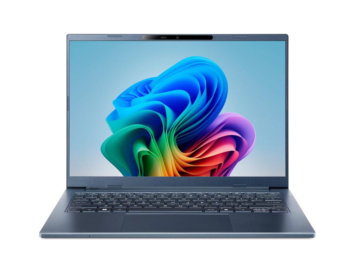 Acer Aspire 14 AI A14-11M-X0Q0 Snapdragon X1-26-100 Laptop 35,6 cm (14") WUXGA 32 GB LPDDR5x-SDRAM 1 TB SSD Wi-Fi 7 (802.11be) Windows 11 Home Blau