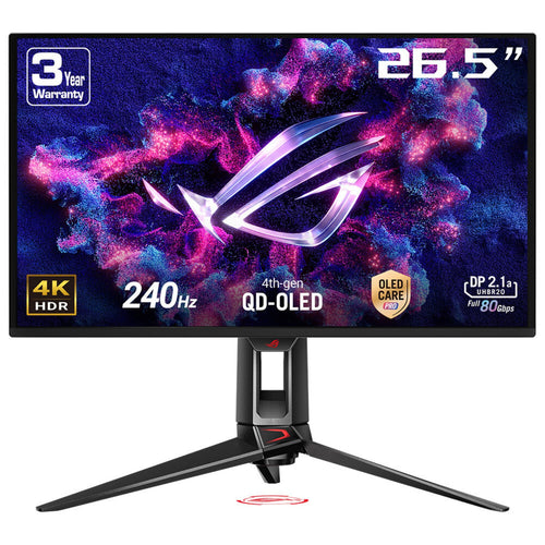 ASUS ROG Swift OLED PG27UCDM Computerbildschirm 67,3 cm (26.5") 3840 x 2160 Pixel 4K Ultra HD QD-OLED Schwarz