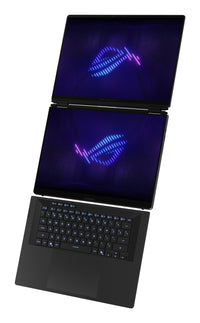 ASUS ROG Zephyrus Duo GX651AX-SR015W Intel Core Ultra 9 386H Hybrid (2-in-1) 40,6 cm (16") Touchscreen 3K 64 GB LPDDR5x-SDRAM 2 TB SSD NVIDIA GeForce RTX 5090 Wi-Fi 7 (802.11be) Windows 11 Home Grau