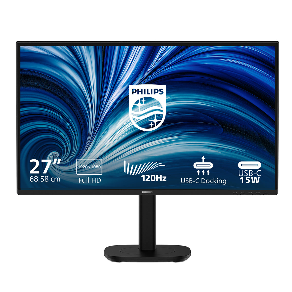 Philips 27IN 16:9 IPS 120HZ 1920X1080 H AS 150MM HDMI X 1X 1.4 DP X 1X Computerbildschirm 68,6 cm (27") 1920 x 1080 Pixel