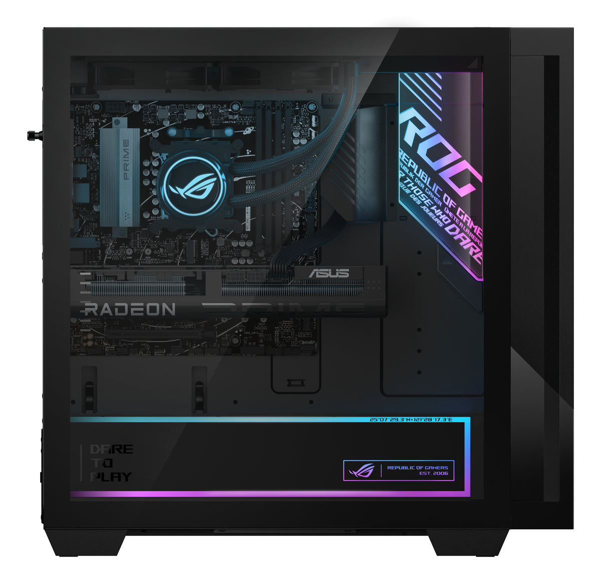 ASUS ROG G700 GM700TZ-R9800X183W AMD Ryzen™ 7 9800X3D 32 GB DDR5-SDRAM 2 TB SSD AMD Radeon RX 9070 XT Windows 11 Home Tower PC Schwarz
