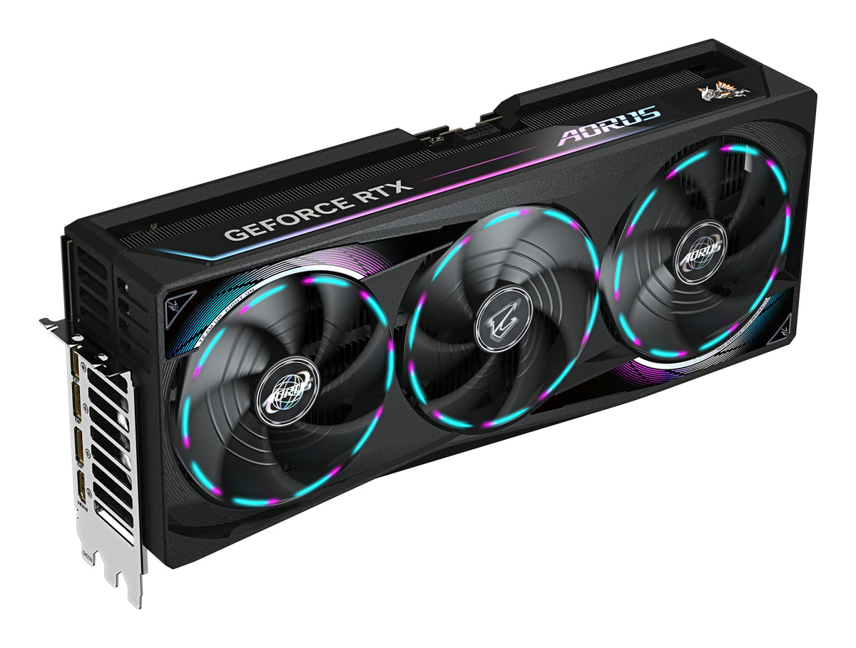 Scheda video GIGABYTE AORUS GeForce RTX 5090 MASTER 32G - 32 GB GDDR7, 512 bit, PCI-E 5.0, frequenza core 2655 MHz, 3 x DP 2.1a, 1 x HDMI 2.1b, GV-N5090AORUS M-32GD