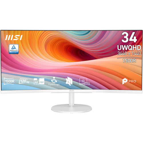 MSI Pro MP341CQW E12 Computerbildschirm 86,4 cm (34") 3440 x 1440 Pixel UltraWide Quad HD Weiß