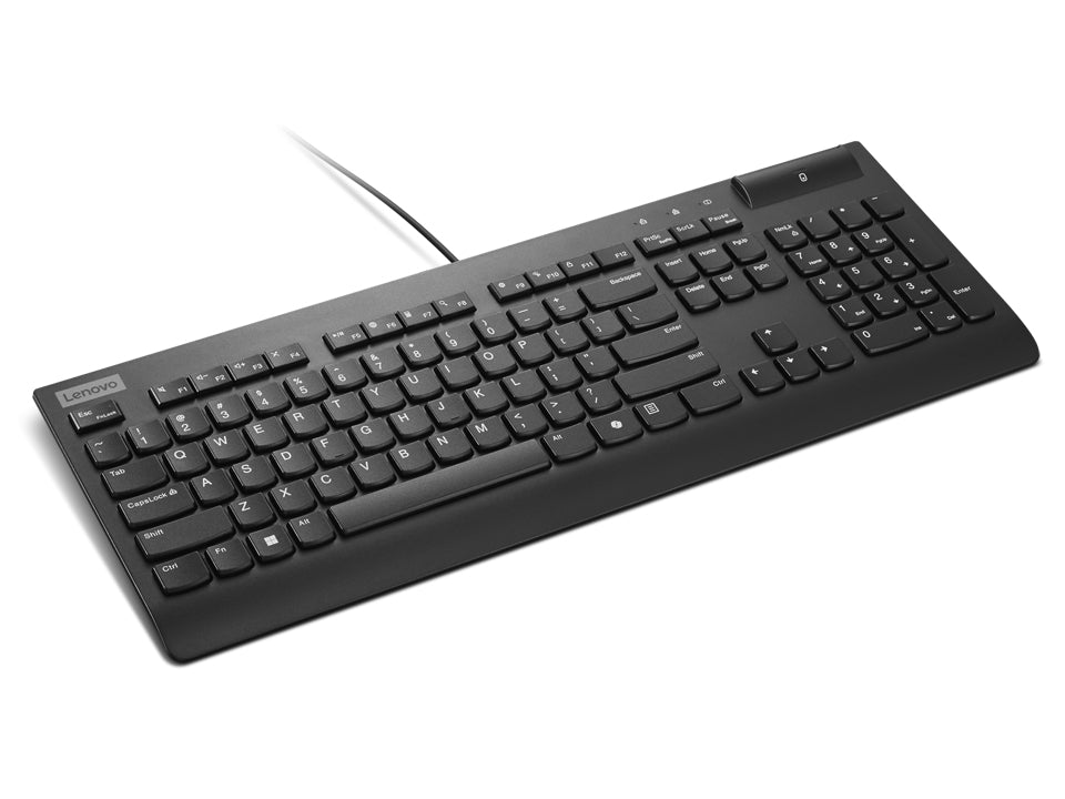 Lenovo Smartcard Wired keyboard II Tastatur Büro USB Deutsch Schwarz