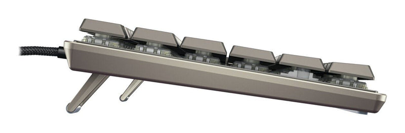 CHERRY KC 500 MX LP TKL Tastatur Heimbüro USB QWERTZ Deutsch Grau