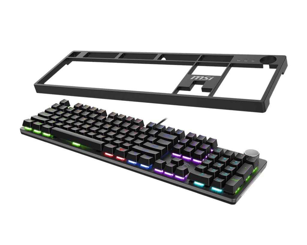 MSI FORGE GK320 RED Tastatur Gaming USB Schwarz