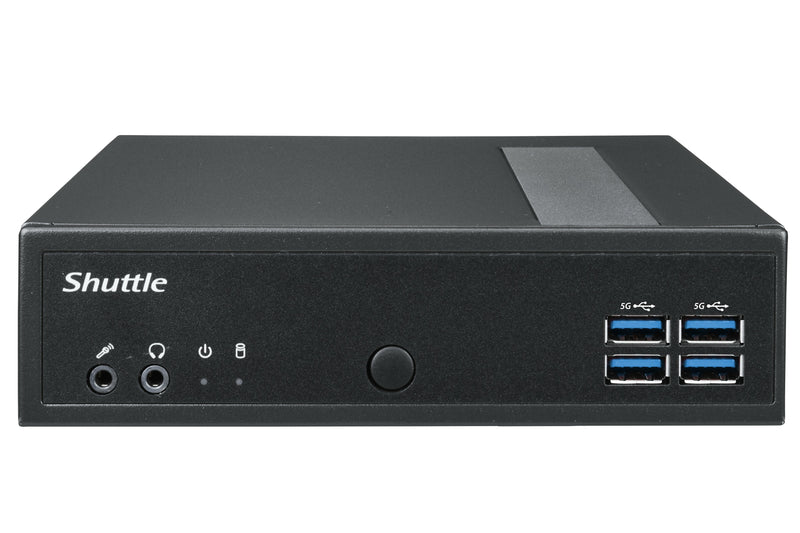 Shuttle XPC slim Barebone DL40N, Intel N150, 1x DDR5, 2x LAN (2x 2.5Gbit), 2xCOM,1xHDMI,1xDP, 1x VGA, lüfterlos, 24/7 Dauerbetrieb