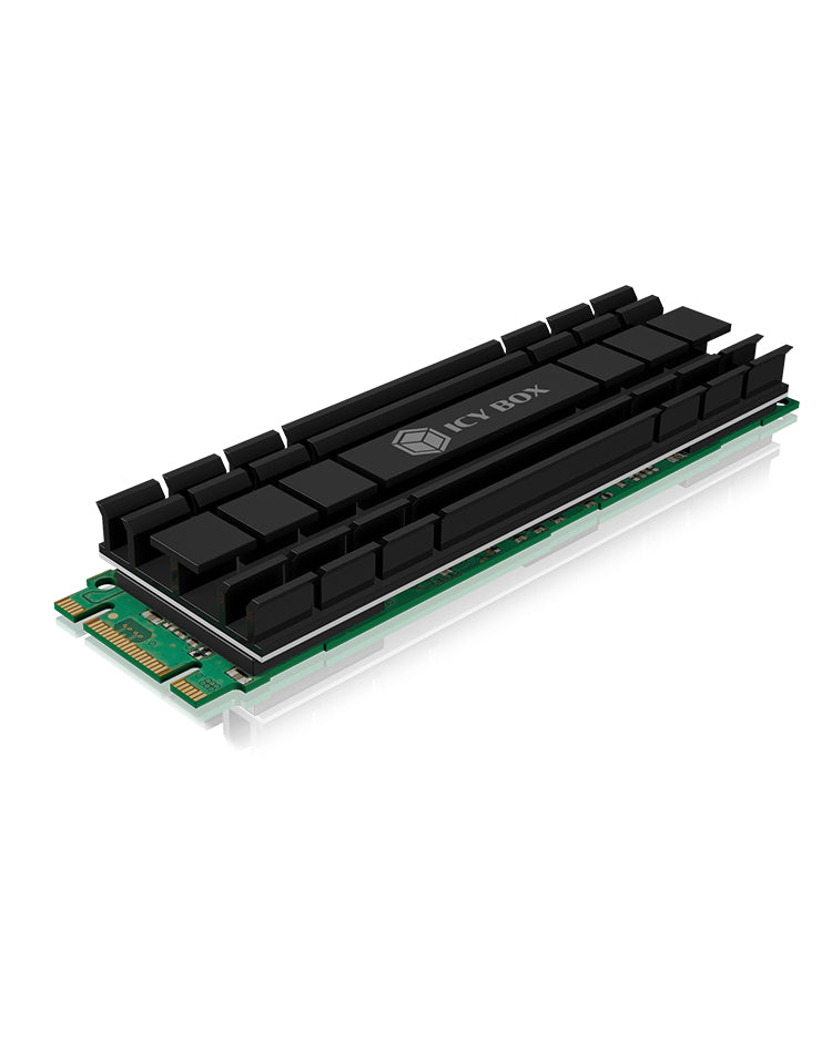 ICY BOX IB-M2HS-701, Kühlkörperset für M.2 2280 SSD, für PC/PS5, Aluminium, 5 mm dick