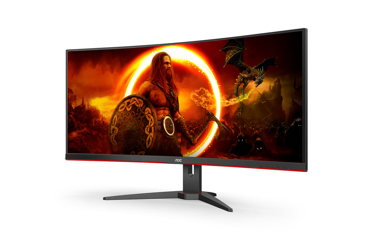 AOC G2 CU34G2XE/BK Computerbildschirm 86,4 cm (34") 3440 x 1440 Pixel Wide Quad HD LCD Schwarz, Rot