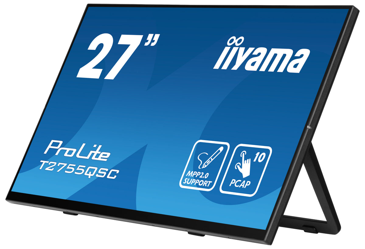 iiyama ProLite T2755QSC-B1 Computerbildschirm 68,6 cm (27") 2560 x 1440 Pixel Quad HD LCD Touchscreen Schwarz