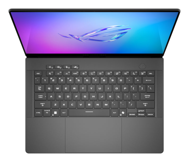 ASUS ROG Zephyrus G14 GA403UM-QS016W AMD Ryzen™ 9 270 Laptop 35,6 cm (14") 3K 32 GB LPDDR5x-SDRAM 1 TB SSD NVIDIA GeForce RTX 5060 Wi-Fi 7 (802.11be) Windows 11 Home Grau
