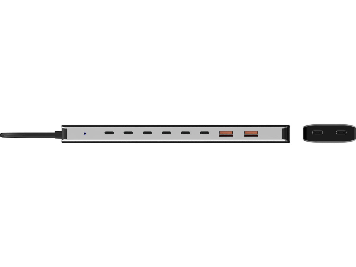 Sandberg 136-80 laptop-dockingstation & portreplikator Kabelgebunden USB 3.2 Gen 2 (3.1 Gen 2) Type-C Grau