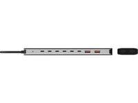 Sandberg 136-80 laptop-dockingstation & portreplikator Kabelgebunden USB 3.2 Gen 2 (3.1 Gen 2) Type-C Grau