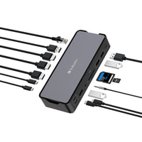 Verbatim CDS-15 Kabelgebunden USB 3.2 Gen 1 (3.1 Gen 1) Type-C Schwarz, Grau