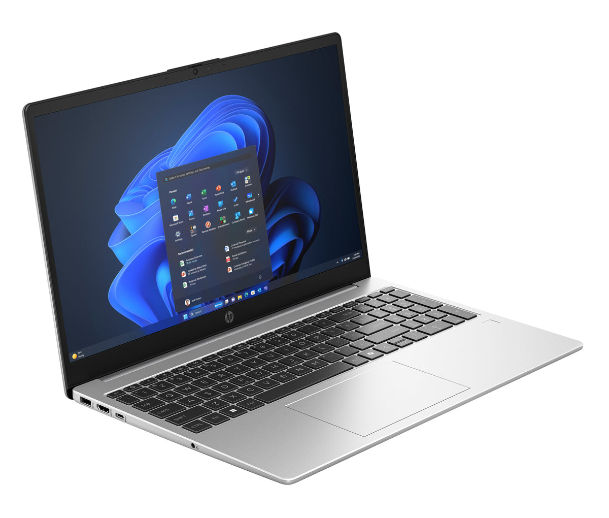 HP 250R G10 Intel Core 7 150U Laptop 39.6 cm (15.6") Full HD 16 GB DDR5-SDRAM 512 GB SSD Wi-Fi 6 (802.11ax) Windows 11 Home Black