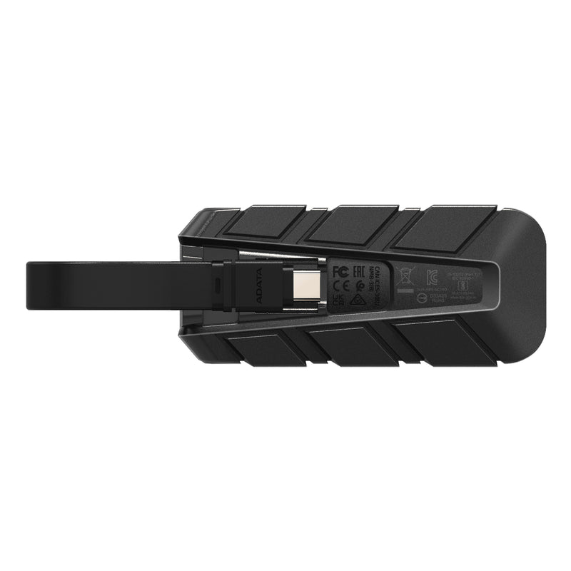 ADATA Externe SSD SC740 2TB Plug&Go blue 1050/1000 MIL.STD USB Typ-C 3.2 Gen 2 (3.1 Gen 2) Schwarz, Blau
