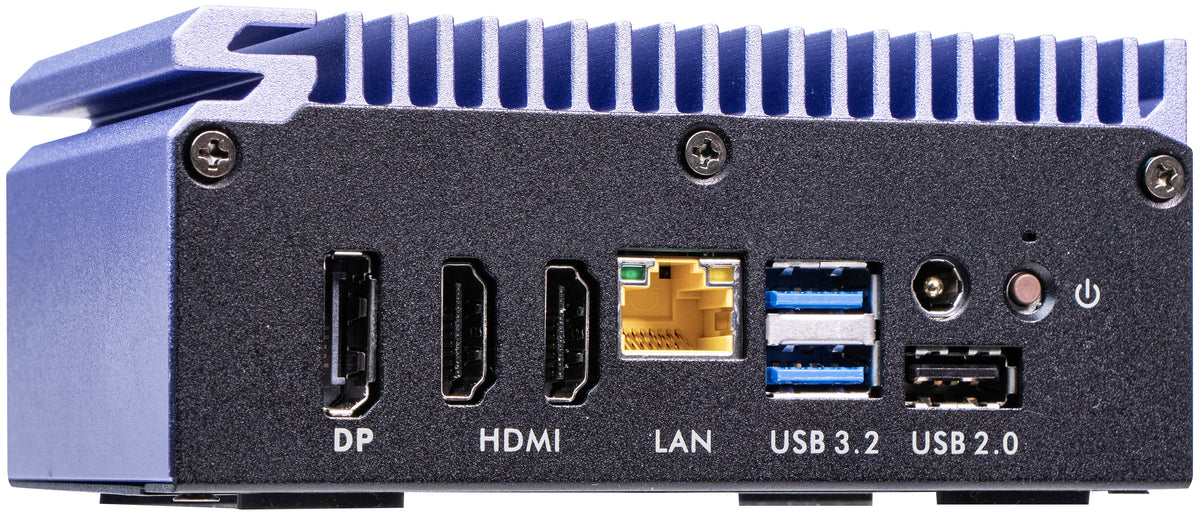 Shuttle Edge PC SPCEL12 , Intel Celeron J6412 , 2x HDMI, 1x DP, 2x 2.5G LAN, 1x DDR4, 1x Micro SD card reader, 1x Nano SIM slot, 3x USB, 2x M.2 (SATA), 12-20V , 24/7 Dauerbetrieb, lüfterlos, inkl. VESA Befestigung