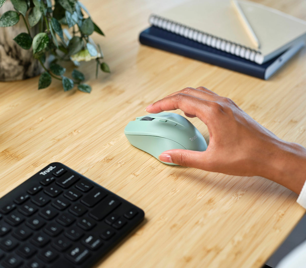 Trust Mydo Maus Büro Beidhändig RF Wireless Optisch 1800 DPI