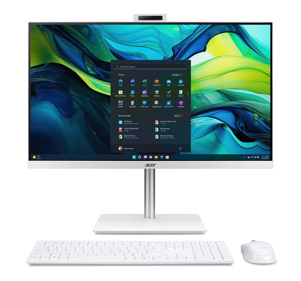 Acer Aspire C27-1E13U7UNH Intel® Core™ i7 i7-1355U 68,6 cm (27") 1920 x 1080 pixels PC tout-en-un 16 Go DDR4-SDRAM 1 To SSD Windows 11 Home Wi-Fi 6E (802.11ax) Blanc