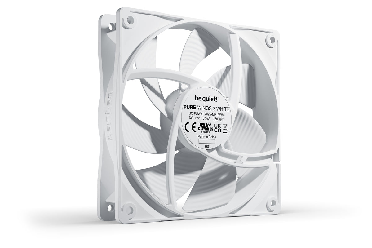 be quiet! Pure Wings 3 120mm PWM White Computergehäuse Ventilator 12 cm Weiß 1 Stück(e)