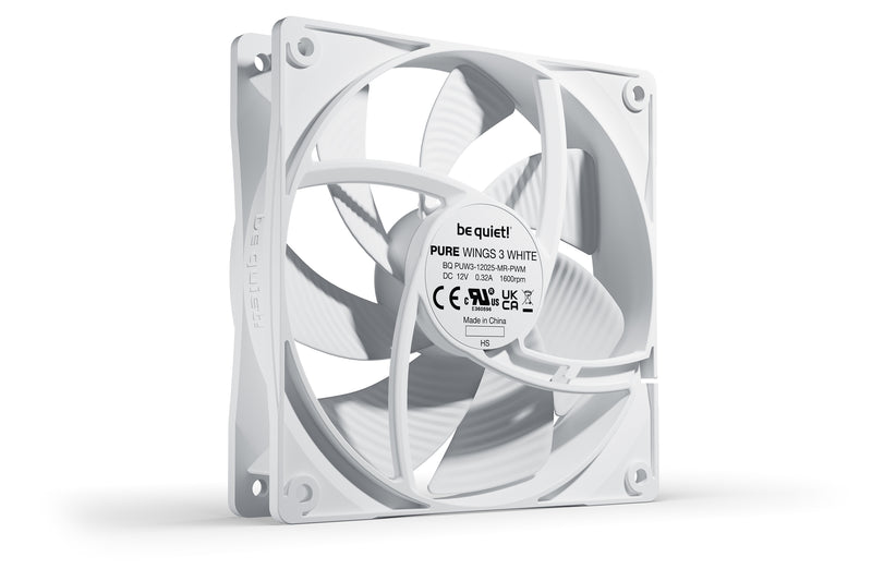 be quiet! Pure Wings 3 120mm PWM White Computergehäuse Ventilator 12 cm Weiß 1 Stück(e)