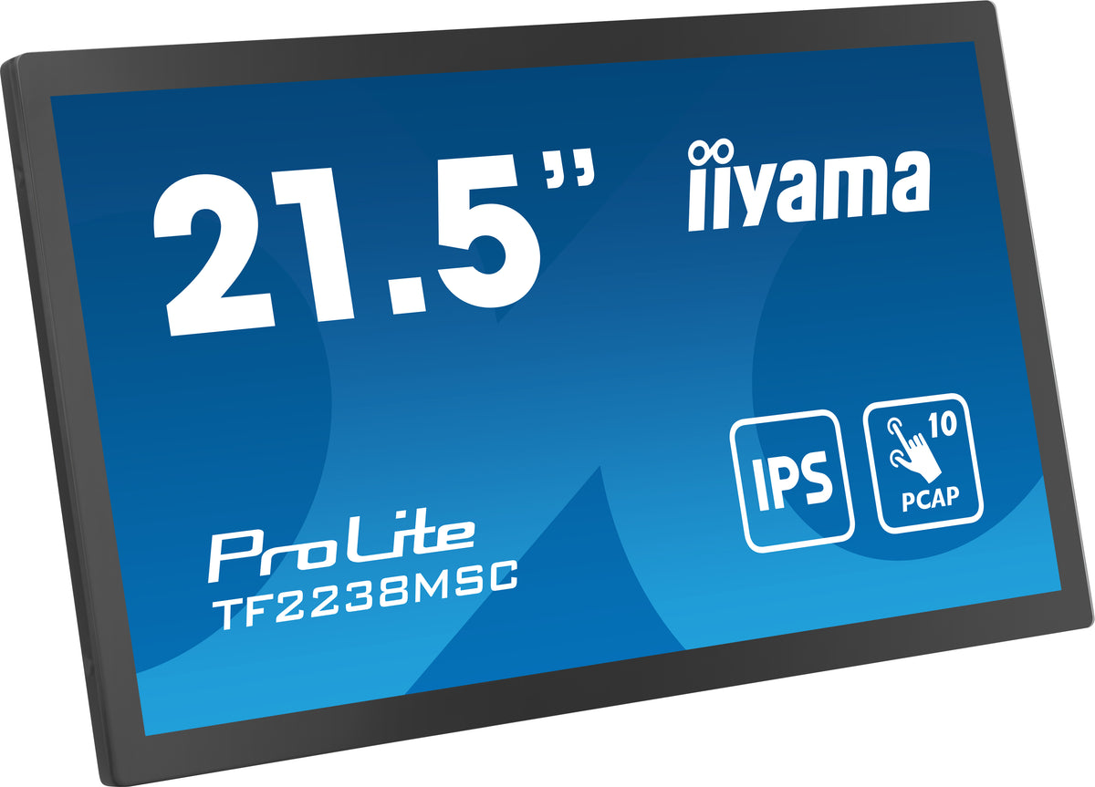 iiyama TF2238MSC-B1 Computerbildschirm 53,3 cm (21") 1920 x 1080 Pixel Full HD LED Touchscreen Schwarz