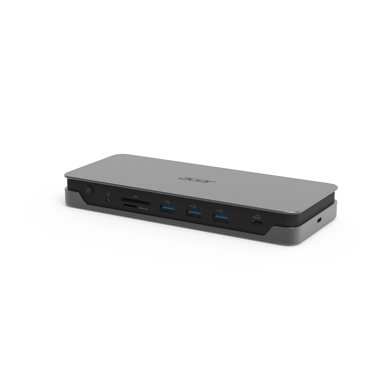 Acer GP.DCK11.01Q laptop-dockingstation & portreplikator Kabelgebunden USB 3.2 Gen 2 (3.1 Gen 2) Type-C Schwarz