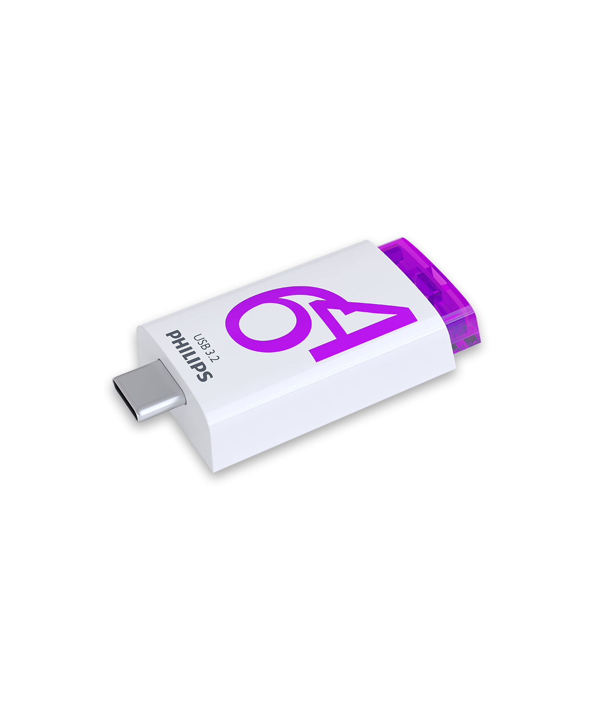Philips Click USB-Stick 64 GB USB Typ-C 3.2 Gen 1 (3.1 Gen 1) Violett, Weiß