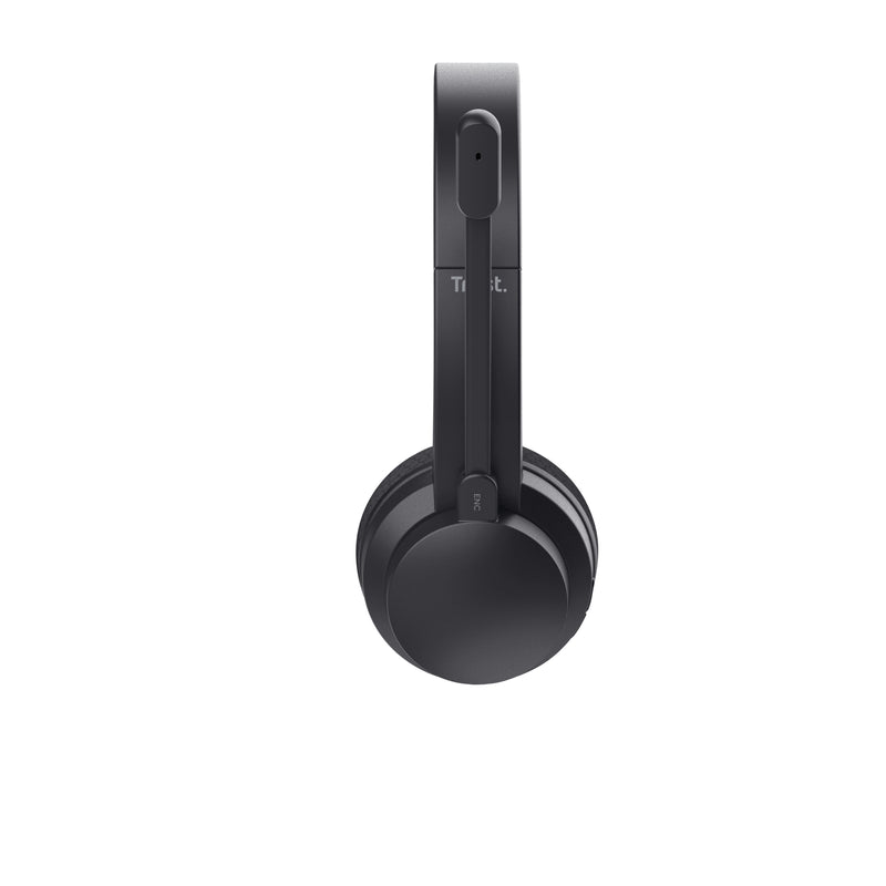 Trust Ayda Kopfhörer Verkabelt & Kabellos Kopfband Anrufe/Musik USB Typ-C Bluetooth Schwarz