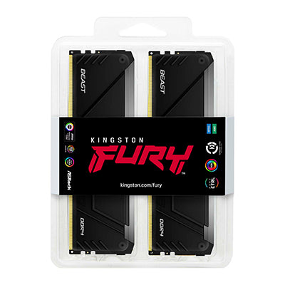 Kingston Technology FURY Beast 32GB 2666MT/s DDR4 CL16 DIMM (4er-Kit) RGB
