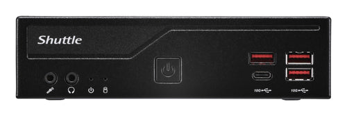 Shuttle Slim PC DB860 , S1851, 2x HDMI, 1x DP, 1x USB-C (DP), 1x 2.5", 1x M.2, 2x LAN (Intel 1G + 2.5G), 2x COM, 24/7 Dauerbetrieb, inkl. VESA