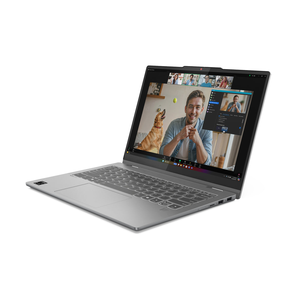 Lenovo IdeaPad 5 2-in-1 14Q8X9 Copilot+ PC Snapdragon X1P-42-100 Hybrid (2-in-1) 35,6 cm (14") Touchscreen WUXGA 24 GB LPDDR5x-SDRAM 1 TB SSD Wi-Fi 7 (802.11be) Windows 11 Home Grau Deutsch