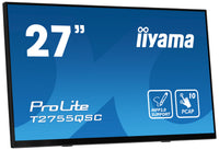 iiyama ProLite T2755QSC-B1 Computerbildschirm 68,6 cm (27") 2560 x 1440 Pixel Quad HD LCD Touchscreen Schwarz