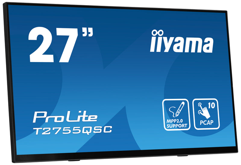 iiyama ProLite T2755QSC-B1 Computerbildschirm 68,6 cm (27") 2560 x 1440 Pixel Quad HD LCD Touchscreen Schwarz