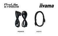 iiyama ProLite E1980S-B1 Computerbildschirm 48,3 cm (19") 1280 x 1024 Pixel VGA LED Schwarz