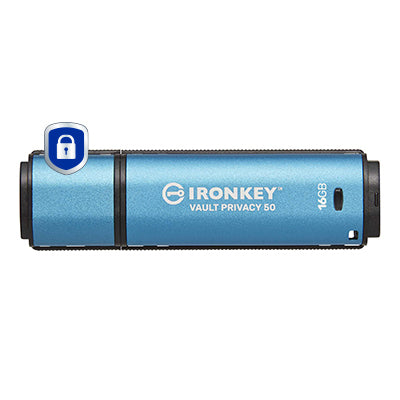Kingston Technology IronKey 16GB Vault Privacy 50 AES-256 verschlüsselter, FIPS 197