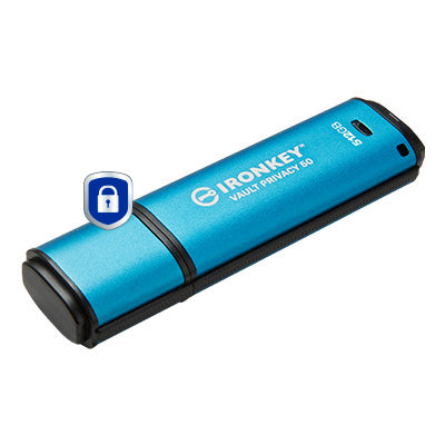 Kingston Technology IronKey 512GB Vault Privacy 50 AES-256 verschlüsselter, FIPS 197