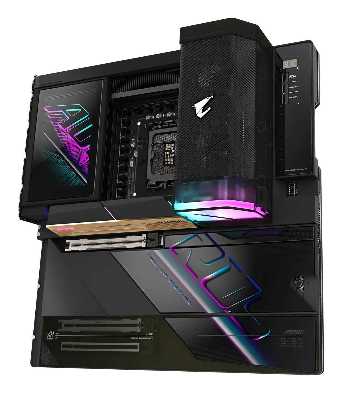 GIGABYTE Z890 AORUS XTREME AI TOP Motherboard - Unterstützt Intel Core Ultra (Serie 2) CPUs, 22+1+2 Phasen VRM, bis zu 9500MHz DDR5 (OC), PCIe 5.0 M.2, Wi-Fi 7, Thunderbolt 5