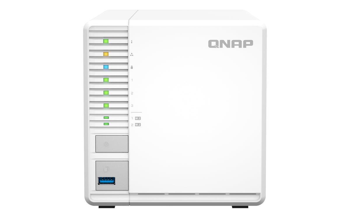 QNAP TS-364 NAS Tower Intel® Celeron® N5095 8 GB DDR4 0 TB QNAP Turbo System Weiß