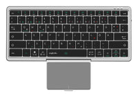 LogiLink ID0214 Tastatur Heimbüro Bluetooth QWERTZ Deutsch Grau