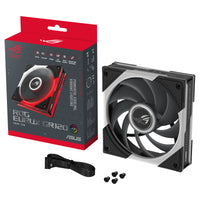 ASUS ROG Eurux GR120 ARGB Reverse Fan - Single Pack Computergehäuse Ventilator 12 cm Schwarz, Weiß 1 Stück(e)