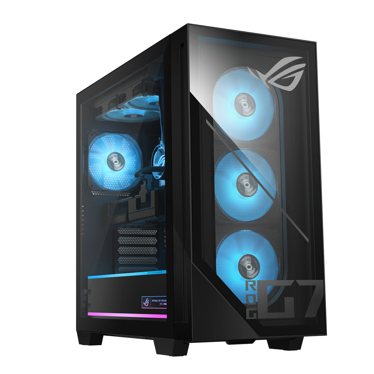 ASUS ROG G700 G700TF-07265F438W Intel Core Ultra 7 265F 32 GB DDR5-SDRAM 1 TB SSD NVIDIA GeForce RTX 5070 Windows 11 Home Tower PC Schwarz