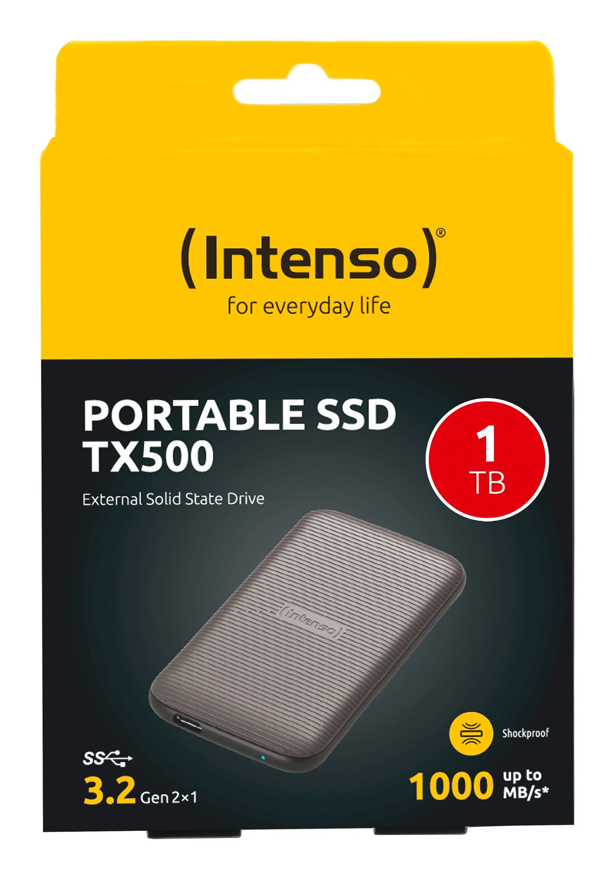 Intenso TX500 1 TB USB Typ-C 3.2 Gen 2 (3.1 Gen 2) Braun