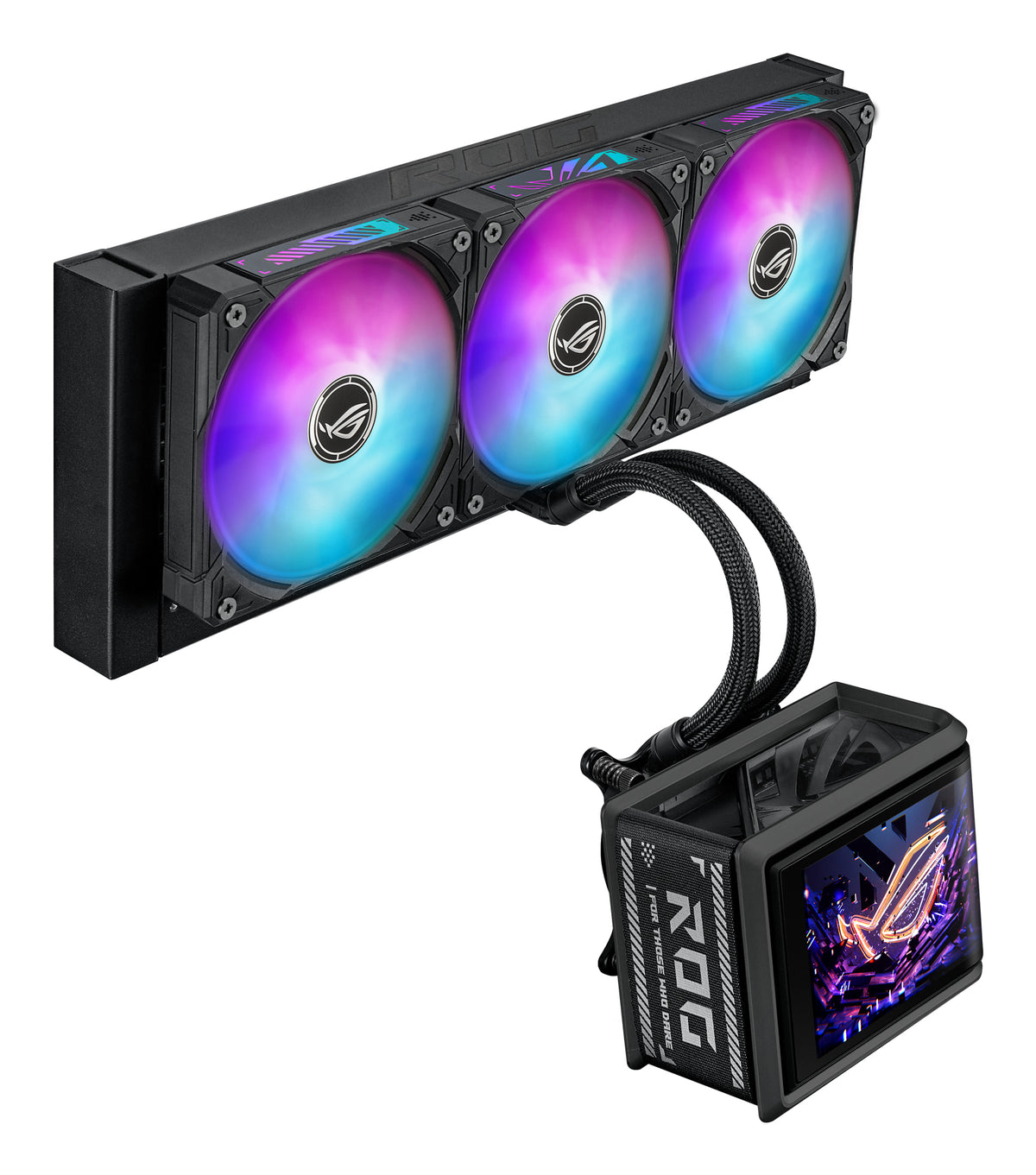 ASUS ROG Ryuo IV SLC 360 ARGB Prozessor All-in-One-Flüssigkeitskühler 12 cm Schwarz