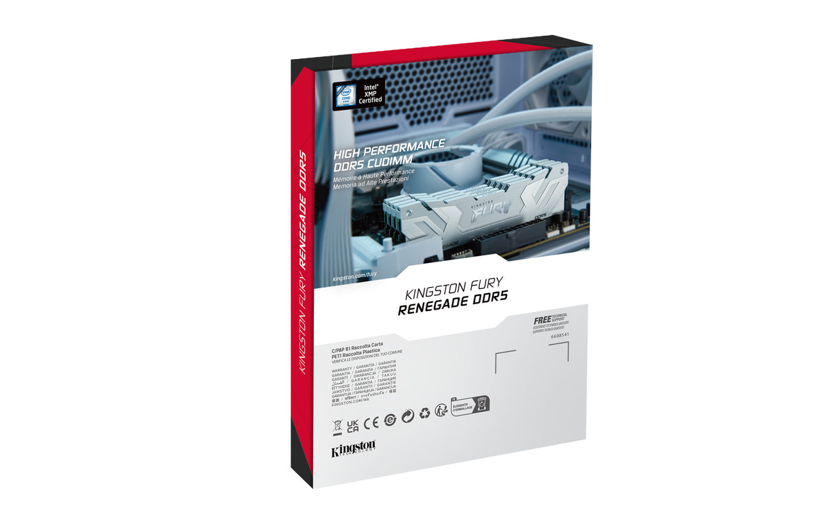 Kingston Technology FURY 48GB 8800MT/s DDR5 CL42 CUDIMM (2er-Kit) Renegade White