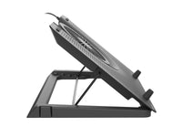 GENESIS Oxid 550 Llaptop-Kühlpad 43,9 cm (17.3") 2800 RPM Schwarz