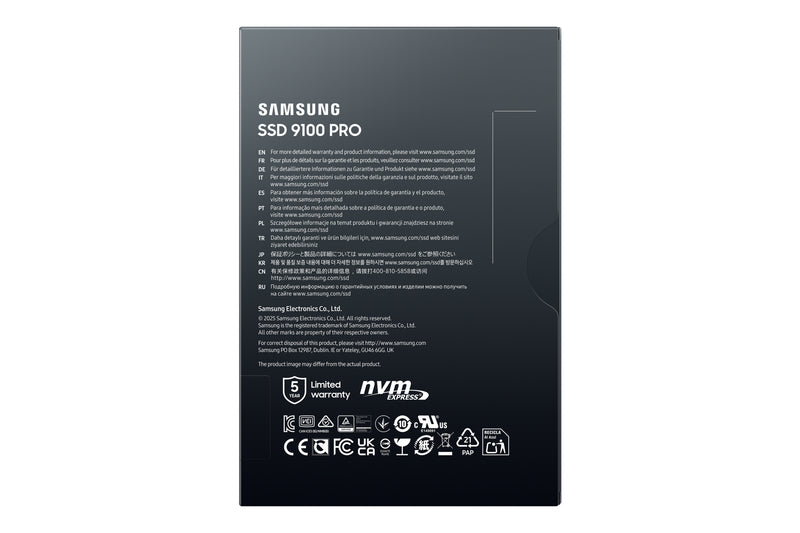 Samsung 9100 PRO PCIe® 5.0 NVMe™ M.2 SSD - 4 TB